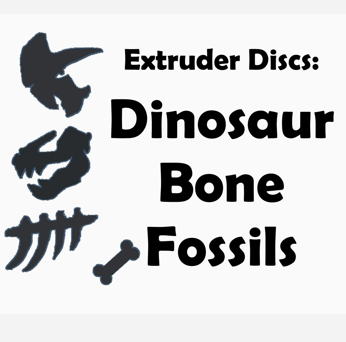 Soapmaking Tools: Dinosaur Bone Fossil Disc Set