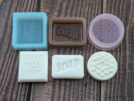 Soapmaking Tools: Silicone Mini Molds for Travel & Sample Size bars