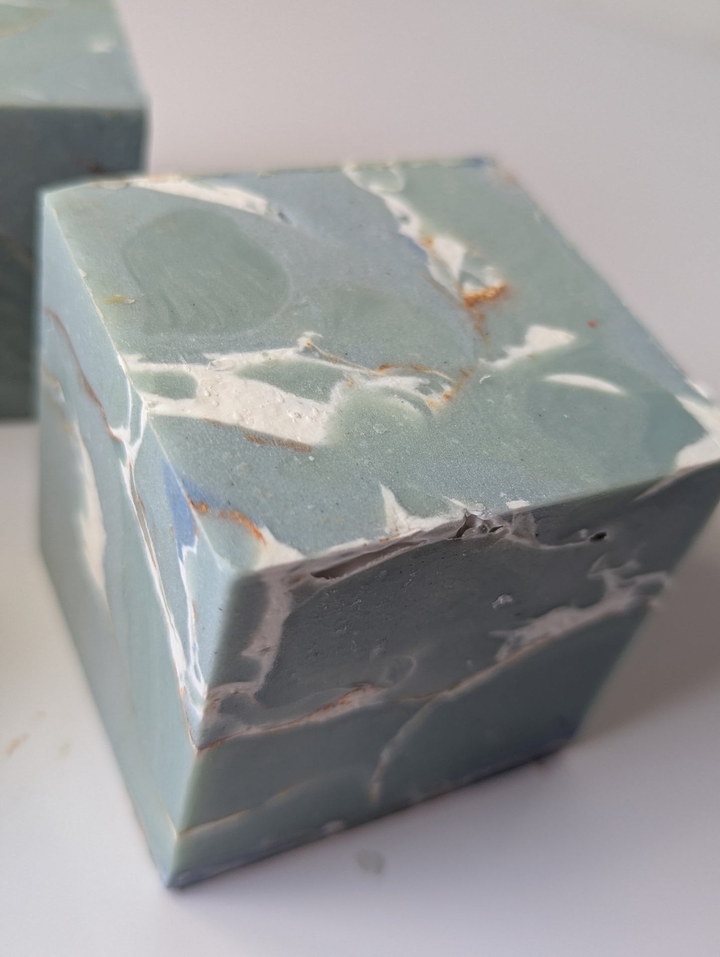 ** Minty Marble - BIG Cubes! ** LIMITED