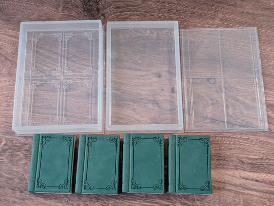 * Soapmaking Tools: 4-bar Book Mold* (3-piece set)
