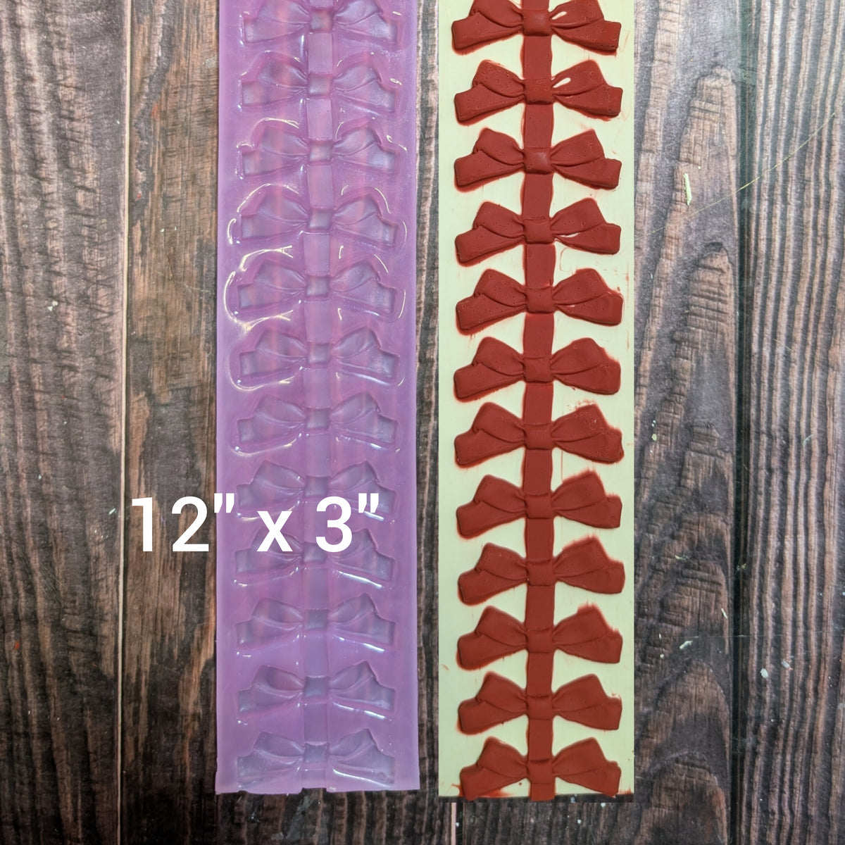 *Soapmaking Tools: PRESALE - NEW "Bows" Silicone Impression Mat - Will ship by 10/9/26*