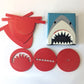 Soapmaking Tools: "Bruce" the Great White Shark Scraper & Extruder Disc set - 70mm wide
