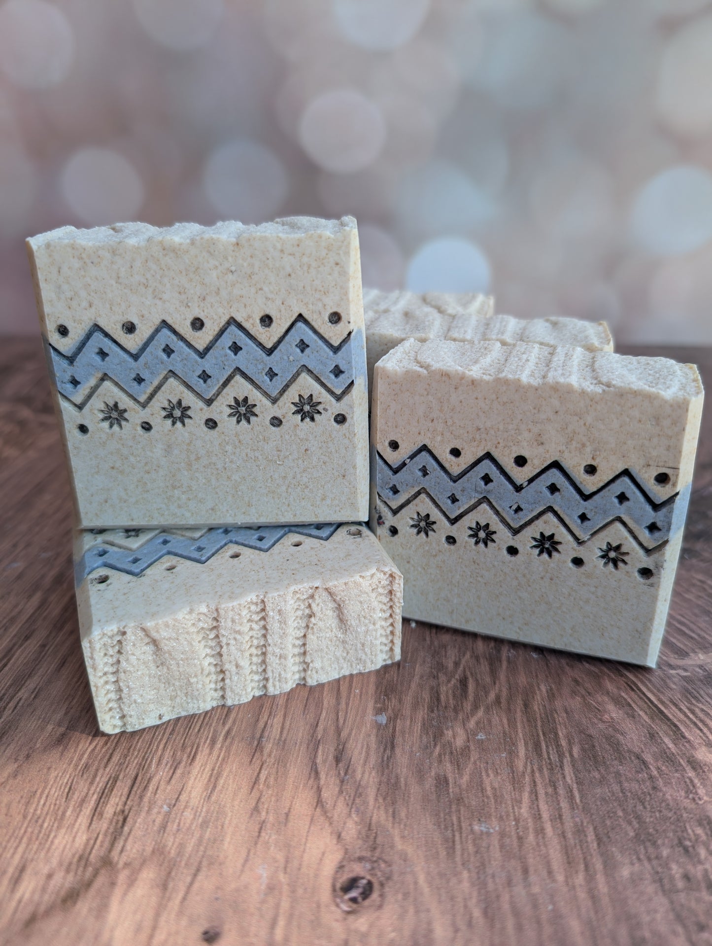 Soapmaking Tools: Christmas Sweater Scraper & Stamp set - 70mm wide