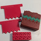 Soapmaking Tools: Christmas Sweater Scraper & Stamp set - 70mm wide