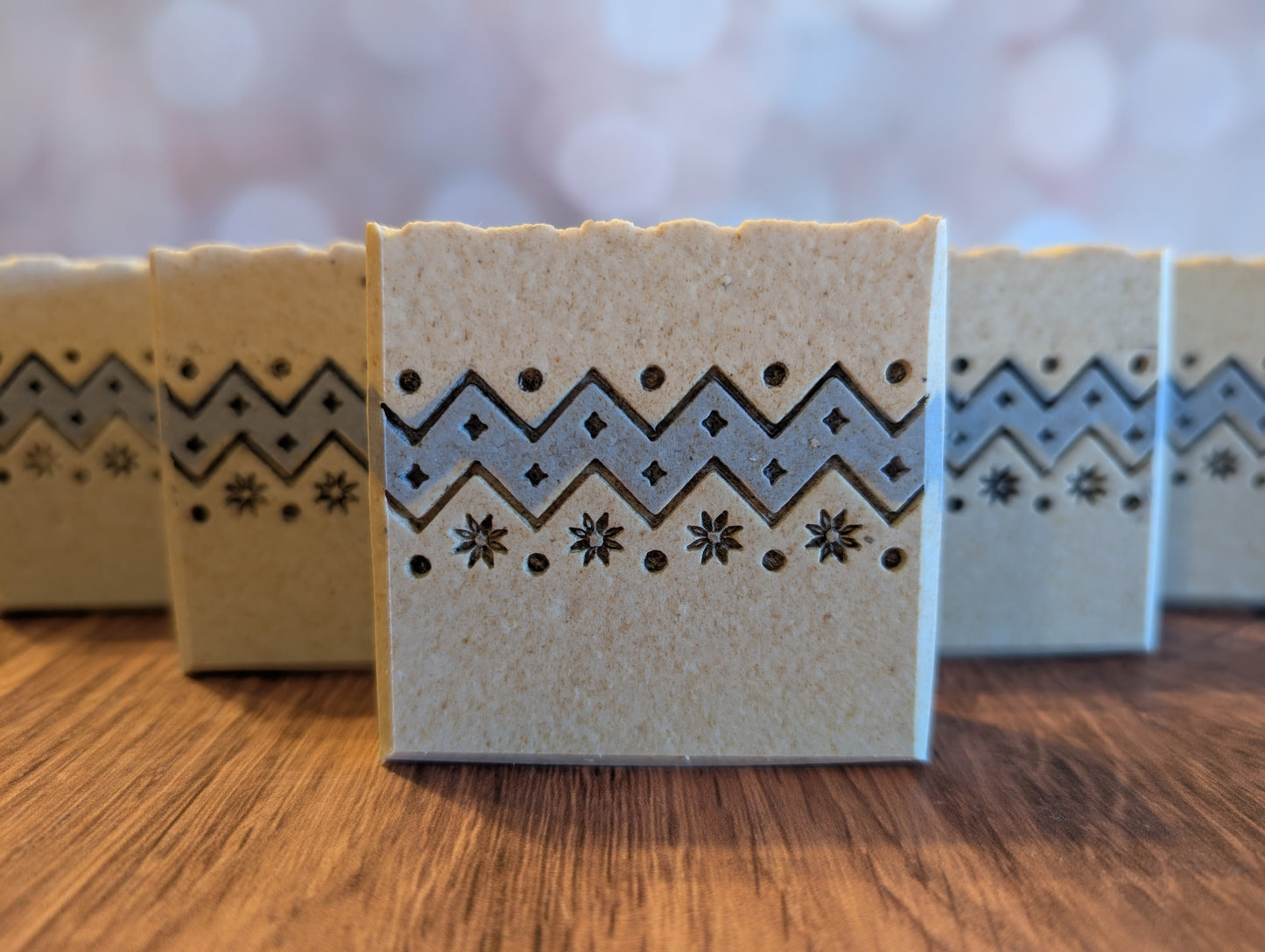 Soapmaking Tools: Christmas Sweater Scraper & Stamp set - 70mm wide