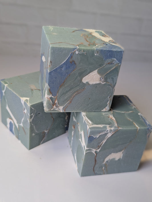 ** Minty Marble - BIG Cubes! ** LIMITED