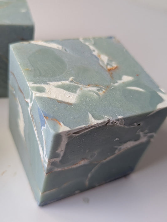 ** Minty Marble - BIG Cubes! ** LIMITED