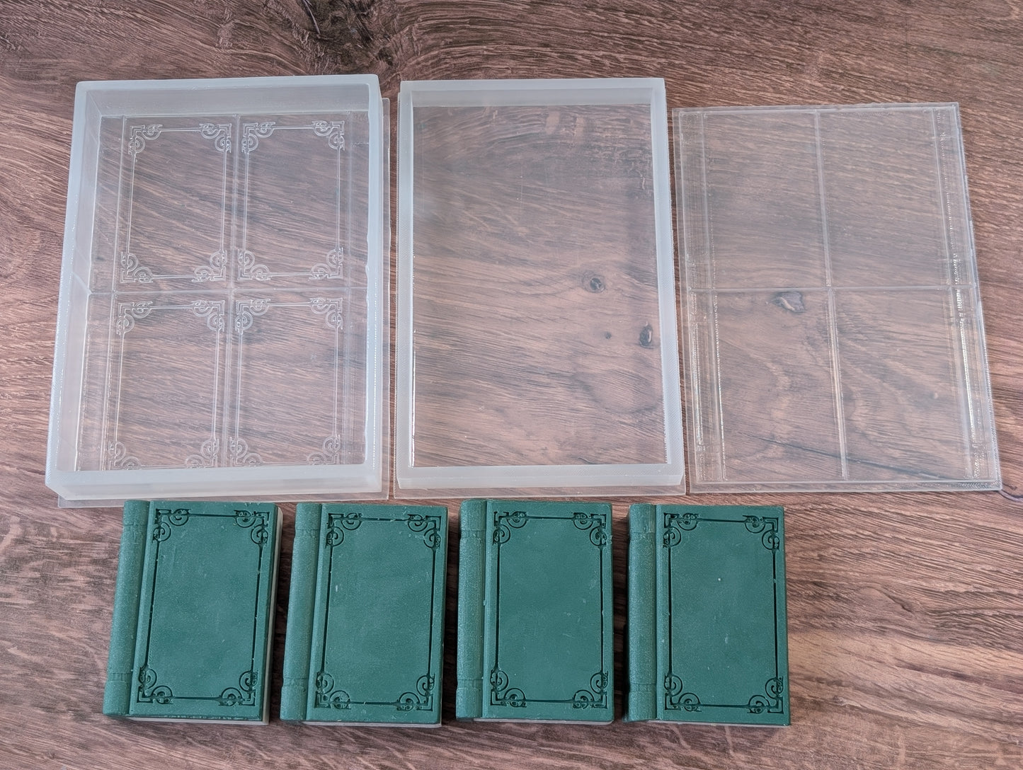 Soapmaking Tools: 4-bar Book Mold (3-piece set)