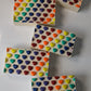 ** Rainbow Hearts ** Black Raspberry Vanilla scented  - NEW