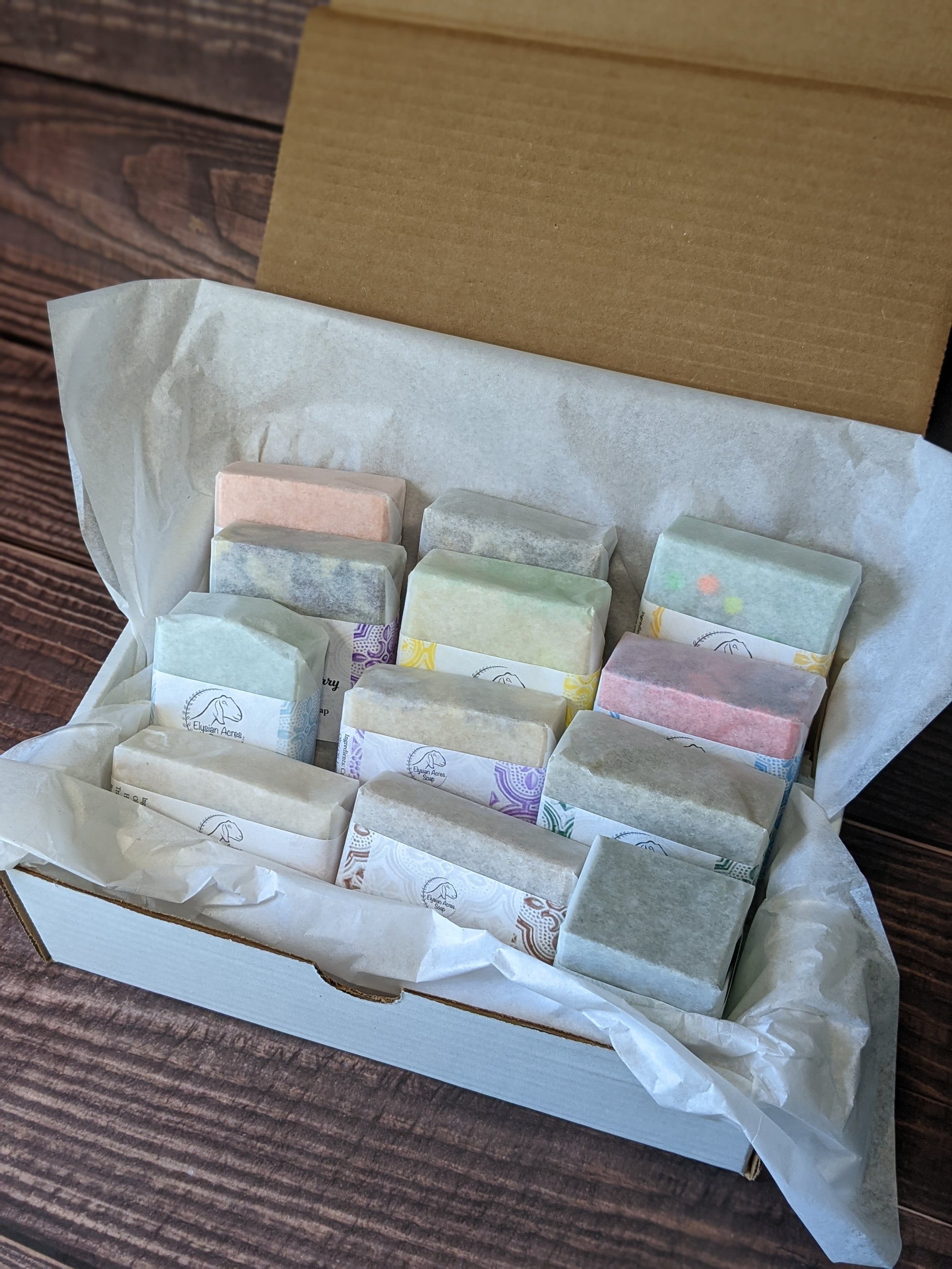 12 Shea Butter 3.25 oz Bars, Unboxed