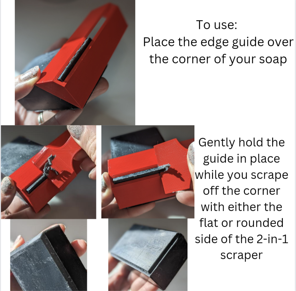 Soapmaking Tools: 2-in-1 Soap Beveling Set for straight-edged bars